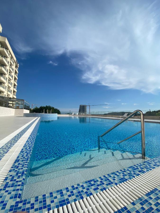 Comfort Studio With Sea View And Swimming Pool Bečići Kültér fotó